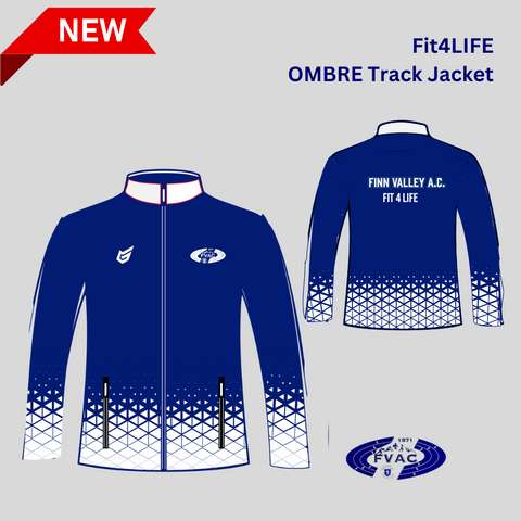 NEW Fit4Life Tracksuit Ombre Jacket - Unisex Fit